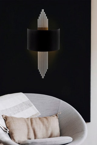 Aplique de parede - Preto - 40 W