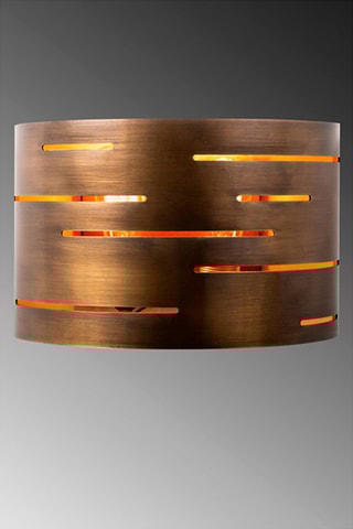 Aplique de parede - Bronze - 100 W
