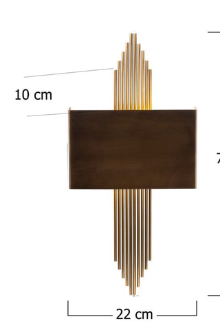Aplique de parede  Bronze