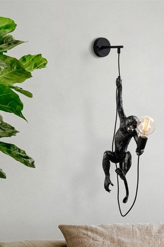 Aplique de parede Singe 2 Preto