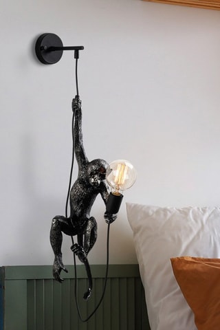 Aplique de parede Singe 2 Preto