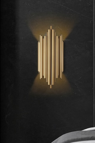Aplique de parede Reis - Dourado -