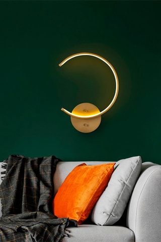 Aplique de parede Moon - Dourado - 33 x 46 x 6 cm