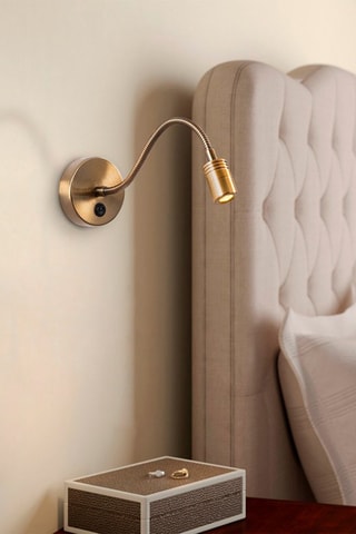 Aplique de parede Reading - Dourado - 1 W