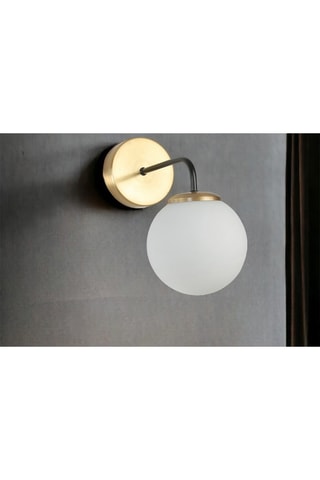 Aplique de parede - Dourado e branco - 60 W