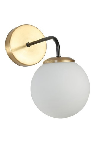 Aplique de parede - Dourado e branco - 60 W
