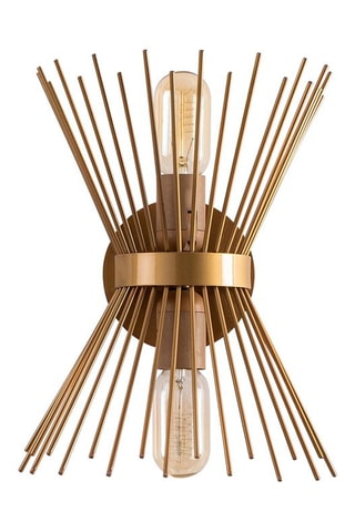 Aplique de parede Kirpi - Dourado - 2 x 40 W