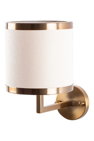 Aplique de parede Way Branco e dourado