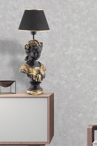 Candeeiro de mesa - Dourado e preto - 45 - 60 W