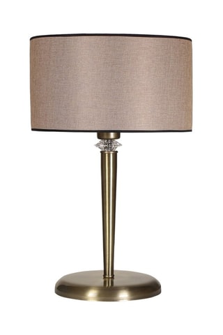 Candeeiro de mesa Maya - Bege e bronze - 60 W