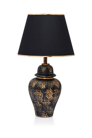 Candeeiro de mesa TM262 - Preto e dourado - 60 W