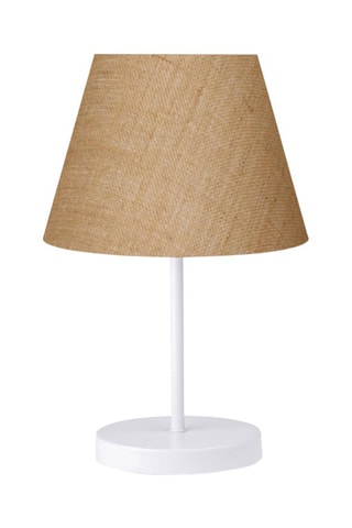 Candeeiro de mesa Ayd - Bege e branco - 60 W