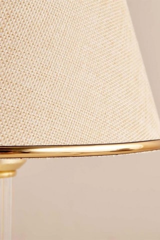 Candeeiro de mesa - Bege e dourado - 60 W - 45 cm