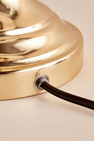 Candeeiro de mesa - Bege e dourado - 60 W - 45 cm