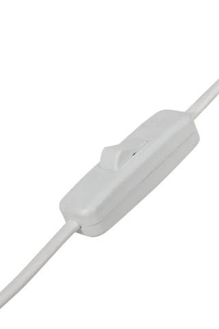 Candeeiro de pé - Branco - 60 W - 140 cm - Estante em madeira
