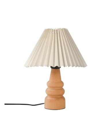 Candeeiro de mesa - Imitação carvalho e cru - 40 W