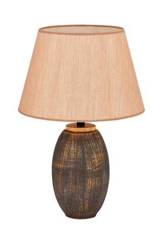 Candeeiro de mesa TM169 - Castanho e dourado - 60 W