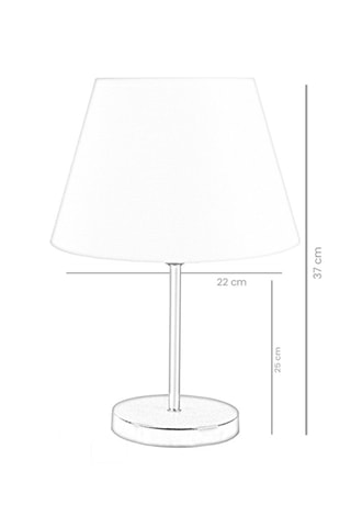 2 candeeiro de mesa Ayd - Bege e dourado - 60 W