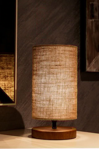 Candeeiro de mesa AYD-2846 - Bege e natural - 60 W