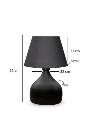 Candeeiro de mesa Ayd - Antracite