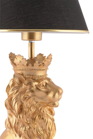 Candeeiro de mesa Preto e dourado