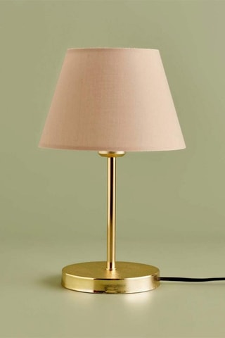 Candeeiro de mesa - Bege e dourado - 40 W