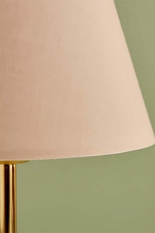 Candeeiro de mesa - Bege e dourado - 40 W