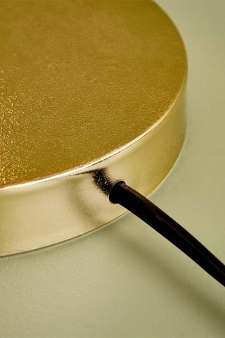 Candeeiro de mesa - Bege e dourado - 40 W