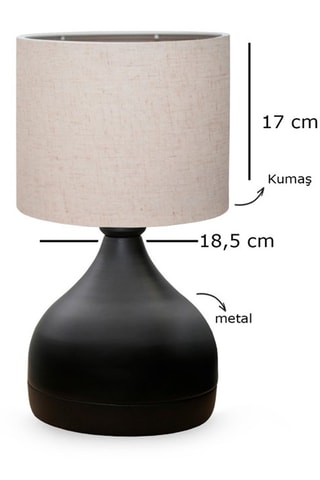 Candeeiro de mesa AYD - Bege - 40 W