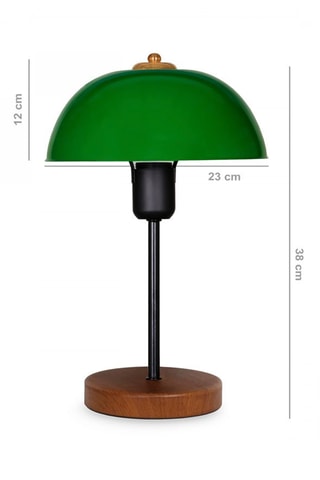 Candeeiro de mesa AYD-2796 - Verde e preto - 60 W