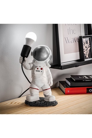 Candeeiro de mesa Astronaut - Branco e preto - 40 W