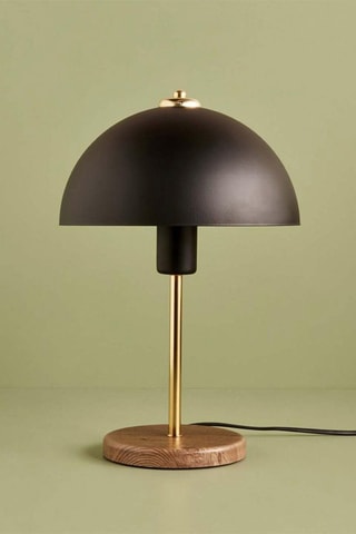 Candeeiro de mesa - Preto e dourado