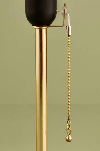 Candeeiro de mesa - Preto e dourado