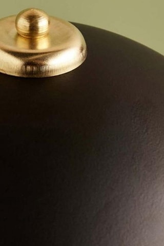 Candeeiro de mesa - Preto e dourado