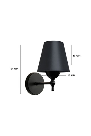 Aplique de parede - Preto - 40 W
