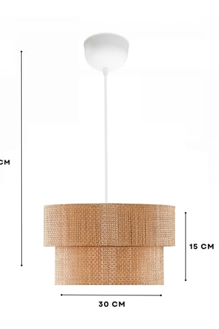 Candeeiro suspenso - Bege - 40 W