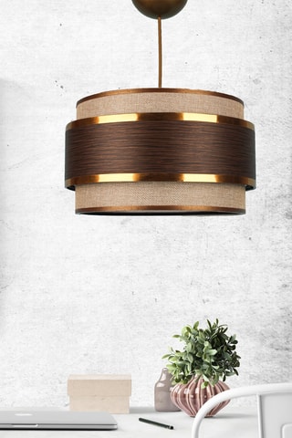 Candeeiro suspenso - Castanho - 40 W