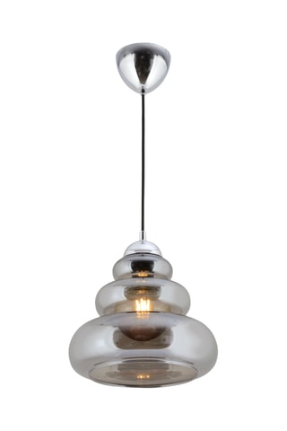 Candeeiro suspenso - Cinzento - 40 W