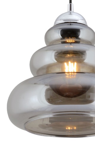 Candeeiro suspenso - Cinzento - 40 W