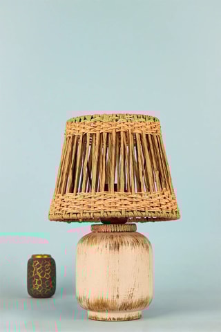 Candeeiro de mesa em cerâmica - Laranja - 40 W