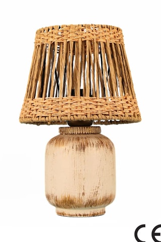 Candeeiro de mesa em cerâmica - Laranja - 40 W