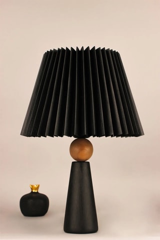 Candeeiro de mesa em cerâmica - Preto - 40 W