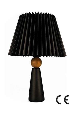 Candeeiro de mesa em cerâmica - Preto - 40 W