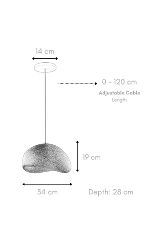 Candeeiro suspenso - Preto - 40 W