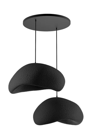 Candeeiro suspenso - Preto - 2 x 40 W