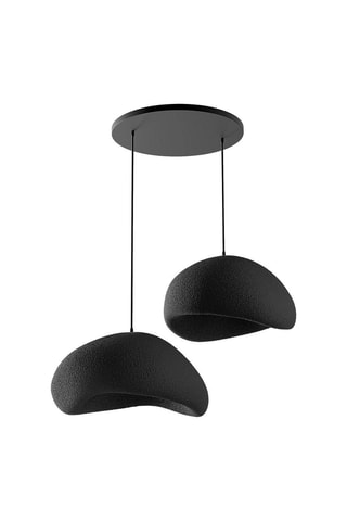 Candeeiro suspenso - Preto - 2 x 40 W