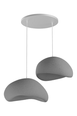 Candeeiro suspenso - Cinzento-escuro - 2 x 40 W