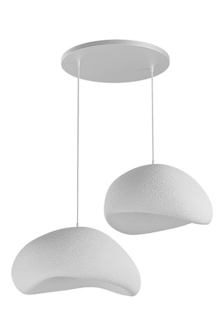 Candeeiro suspenso - Branco - 2 x 40 W