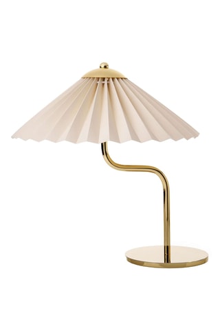 Candeeiro de mesa - Dourado e cru - 2 x 10 W