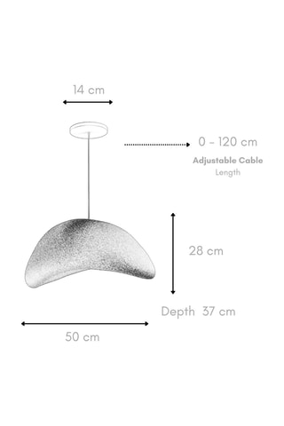 Candeeiro suspenso - Cinzento-escuro - 40 W